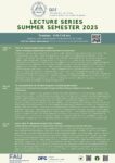 Lecture Series Summer Semester 2025 with Abstracts