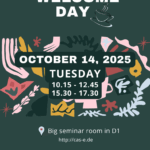 Welcome Day winter semester 2025/2026